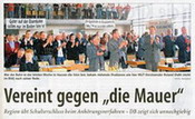Vereint gegen die Mauer