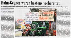 Bahn-Gegner waren bestens vorbereitet