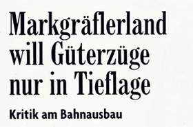 Güterzüge nur in Tieflage