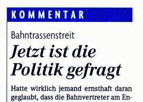 Jetzt ist die Politik gefragt