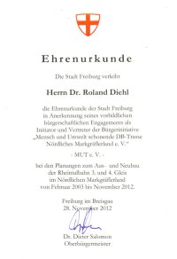 Ehrenurkunde