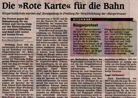 Die "Rote Karte" fr die Bahn