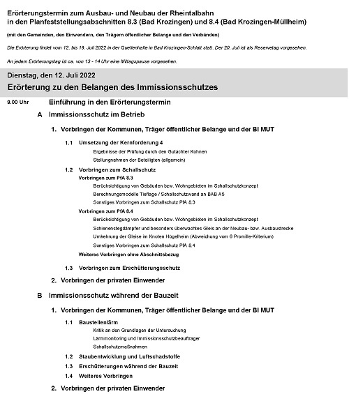 Tagesordnung