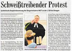 Schweißtreibender Protest