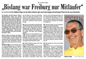 Bislang war Freiburg nur Mitlufer