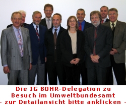 Die IG Bohr-Delegation im Umweltbundesamt