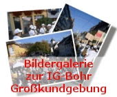 IG Bohr-Großkundgebung - Impressionen