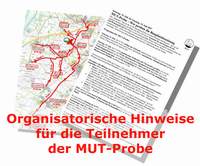 Organisatorische Hinweise für die Teilnehmer der
              MUT-Probe