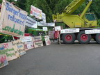 Protestaktion gegen Erörterung 1