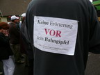 Protestaktion gegen Erörterung 17